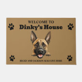 Belgisch Malinois Dog Fußmatte (Vorderseite)