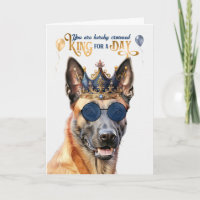 Belgisch Malinois Dog King für Tag Funny Geburtsta