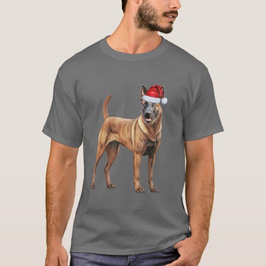 Belgisch Malinois Dog Lover Funny Christmas T - Sh T-Shirt (Vorderseite)
