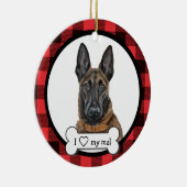 Belgisch Malinois Dog Ornament (Rechts)