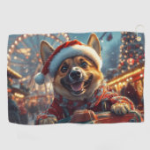 Belgisch Malinois Dog Roller Untersetzer Weihnacht Golfhandtuch (Horizontal)