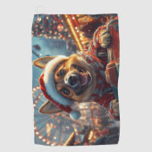 Belgisch Malinois Dog Roller Untersetzer Weihnacht Golfhandtuch (Vorderseite)