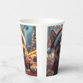 Belgisch Malinois Dog Roller Untersetzer Weihnacht Pappbecher (Rechts)