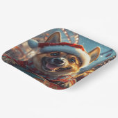 Belgisch Malinois Dog Roller Untersetzer Weihnacht Pappteller (Gewinkelt)