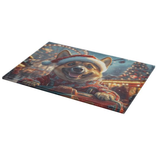 Belgisch Malinois Dog Roller Untersetzer Weihnacht Schneidebrett (Ecke)