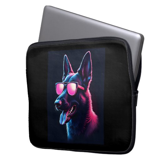 Belgisch Malinois Dogs Belgischer Malinois-T - Shi Laptopschutzhülle (Vorderseite Links)