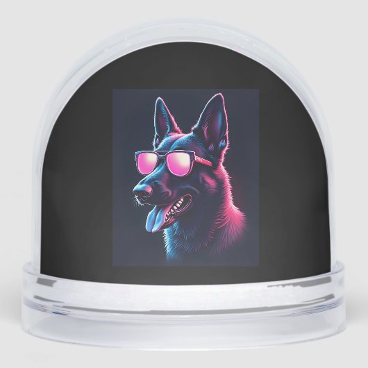 Belgisch Malinois Dogs Belgischer Malinois-T - Shi Schneekugeln (Vorderseite)