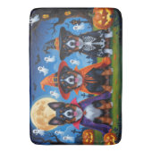 Belgisch Malinois Dogs Pumpkin Halloween Funny Badematte (Vorderseite Vertikal)