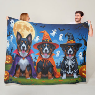 Belgisch Malinois Dogs Pumpkin Halloween Funny Fleecedecke