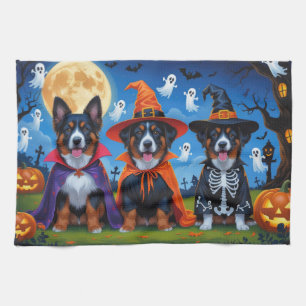Belgisch Malinois Dogs Pumpkin Halloween Funny Geschirrtuch