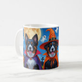 Belgisch Malinois Dogs Pumpkin Halloween Funny Kaffeetasse (Vorderseite Links)