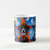 Belgisch Malinois Dogs Pumpkin Halloween Funny Kaffeetasse (Mittel)