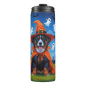Belgisch Malinois Dogs Pumpkin Halloween Funny Thermosbecher (Vorderseite)