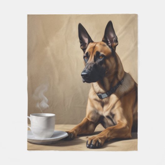 Belgisch Malinois Fleecedecke (Vorderseite)