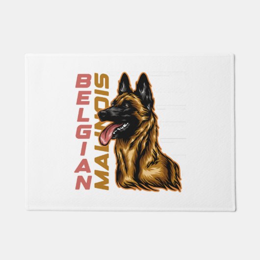 Belgisch Malinois Fußmatte (Vorderseite)