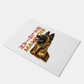 Belgisch Malinois Fußmatte (Schrägansicht)