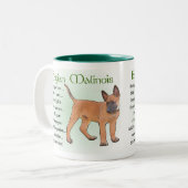 Belgisch Malinois Geschenke, Belgisch Malinois Ges Zweifarbige Tasse (Vorderseite Links)