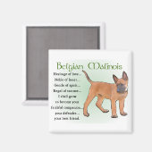 Belgisch Malinois Geschenke Magnet (Vorderseite/Rückseite)