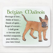 Belgisch Malinois Geschenke Mousepad (Vorne)