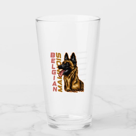 Belgisch Malinois Glas (Vorderseite)