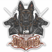 Belgisch Malinois K9 Force - ELIT3 Aufkleber (Vorderseite)