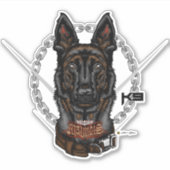 Belgisch Malinois K9 Force - ELIT3 Aufkleber (Vorderseite)