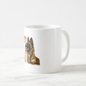 Belgisch Malinois Kaffeetasse (VorderseiteRechts)