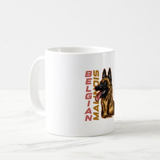 Belgisch Malinois Kaffeetasse (Vorderseite Links)