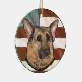 Belgisch Malinois Keramik Ornament (Rechts)