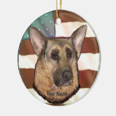 Belgisch Malinois Keramik Ornament (Links)