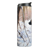 Belgisch Malinois Let It Snow Weihnachten Thermosbecher (Nach links gedreht)