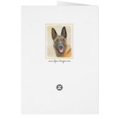 Belgisch Malinois Malerei - Niedliche Original Hun (Hinten)