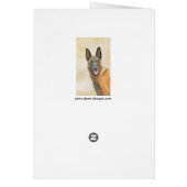Belgisch Malinois Malerei - Niedliche Original Hun (Hinten)