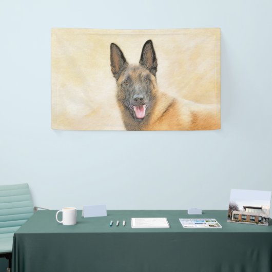 Belgisch Malinois Malerei - Niedliche Original Hun Banner (Messeveranstaltung)