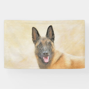 Belgisch Malinois Malerei - Niedliche Original Hun Banner