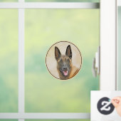 Belgisch Malinois Malerei - Niedliche Original Hun Fensteraufkleber (Zuhause)