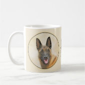 Belgisch Malinois Malerei - Niedliche Original Hun Kaffeetasse (Links)