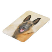Belgisch Malinois Malerei - Niedliche Original Hun Magnet (Linke Seite)