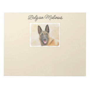 Belgisch Malinois Malerei - Niedliche Original Hun Notizblock