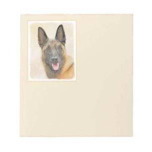 Belgisch Malinois Malerei - Niedliche Original Hun Notizblock