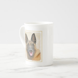 Belgisch Malinois Malerei - Niedliche Original Hun Porzellantasse