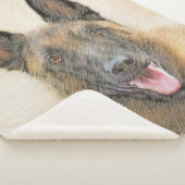 Belgisch Malinois Malerei - Niedliche Original Hun Sherpadecke (3/4)
