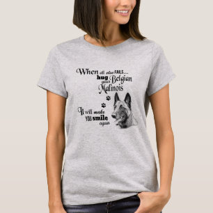 Belgisch Malinois moderne Kunst niedlicher Hund z T-Shirt
