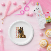 Belgisch Malinois Pappteller (Party)