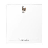 Belgisch Malinois Personalisiert Notepad Notizblock (Vorderseite)