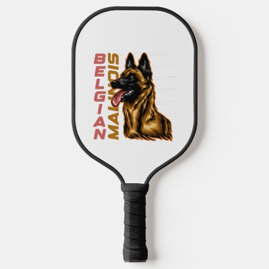 Belgisch Malinois Pickleball Schläger (Vorderseite)