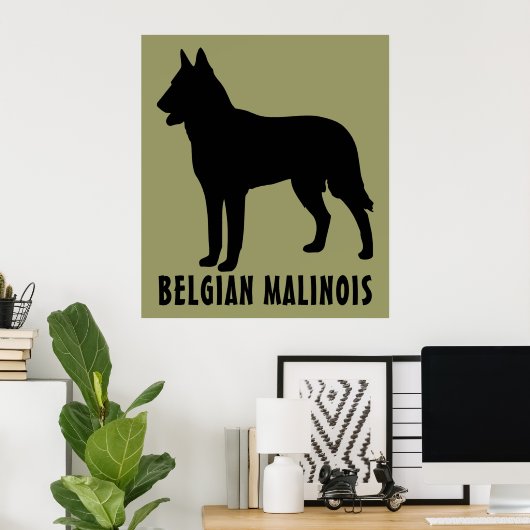 Belgisch Malinois Poster (Heimbüro)