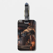 Belgisch Malinois Pumpkins Halloween Beängstigend Gepäckanhänger (Rückseite vertikal)