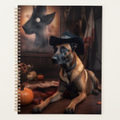 Belgisch Malinois Pumpkins Halloween Beängstigend Planer (Vorderseite)