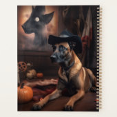 Belgisch Malinois Pumpkins Halloween Beängstigend Planer (Rückseite)